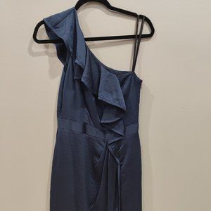 BCBGgeneration One Shoulder Satin Dress Size 8